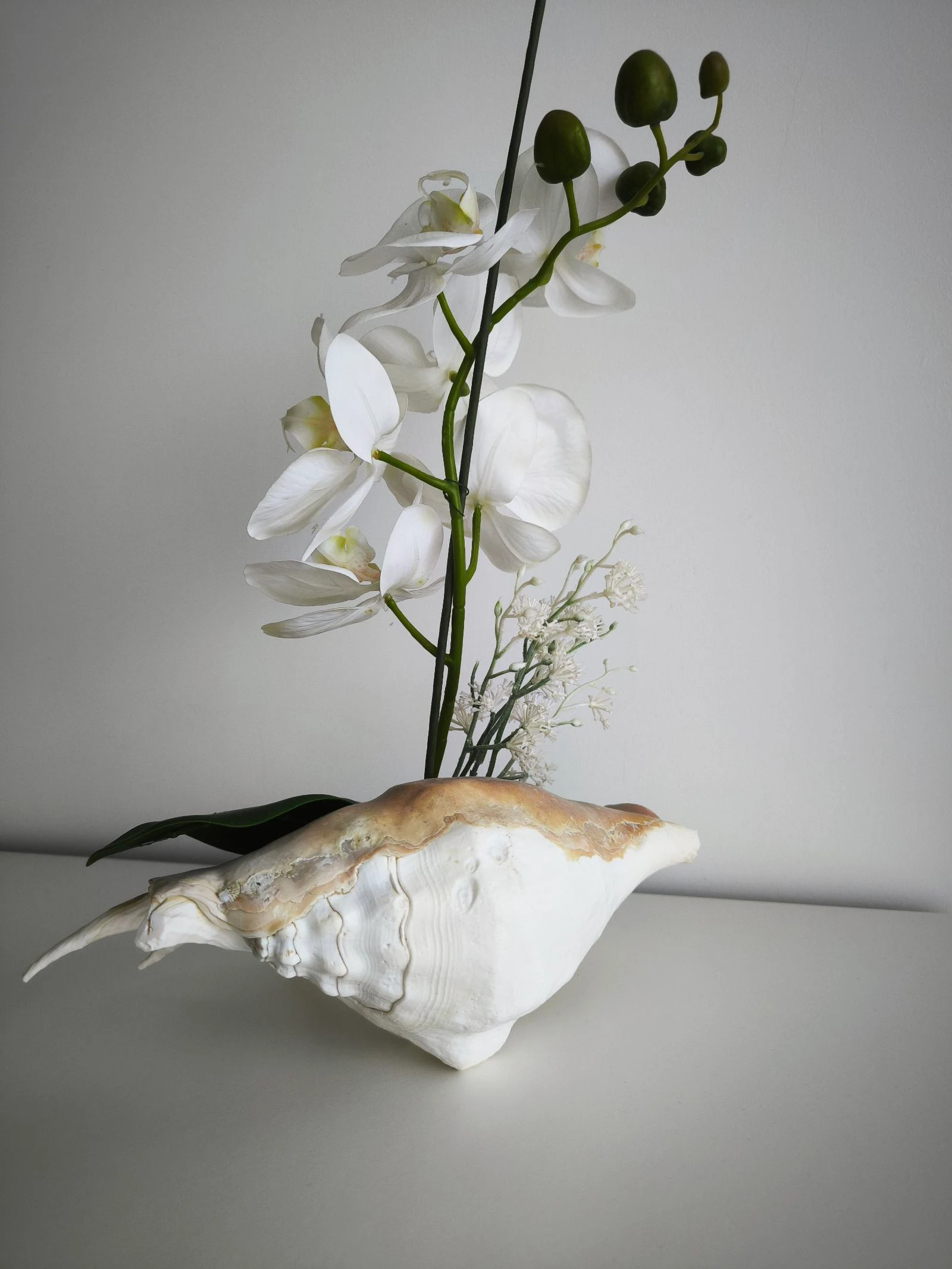 Arranjo met kunstmatige orchidee, als nieuw – photo 6